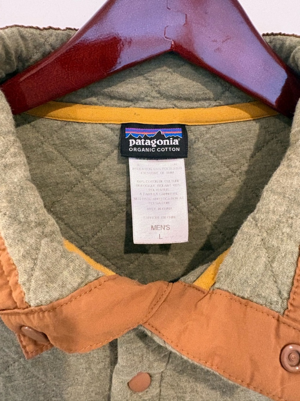 Patagonia 40th Anniversary Diamond Quilt Snap-T Pullover Men's Sz Large - Picture 2 of 5